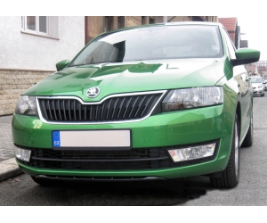  Накладка на передний бампер для Skoda Rapid 2012+ (AutoPlast, SRFBV22012)