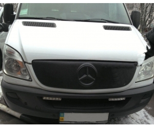  Накладка на решетку радиатора (для зимы, матовая) для Mercedes Sprinter 2006-2014 (AVTM, FLMT0122)