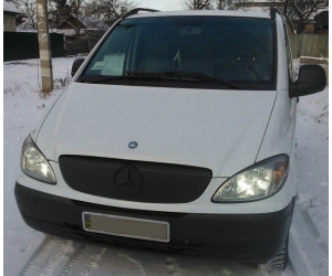  Накладка на решетку радиатора (для зимы, матовая) для Mercedes Vito 2003-2010 (AVTM, FLMT0123)
