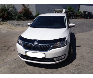 Дефлектор капота для Skoda Rapid 2013+ (VIP, SK17)