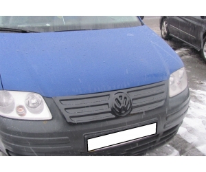  Накладка на решетку радиатора (для зимы, глянцевая) для Volkswagen Caddy 2004-2010 (AVTM, FLGL0103)
