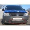  Накладка на решетку бампера (для зимы, низ., матовая) для Volkswagen Caddy 2004-2010 (AVTM, FLMT0104)