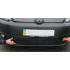  Накладка на решетку бампера (для зимы, низ., глянцевая) для Volkswagen Caddy 2010+ (AVTM, FLGL0106)