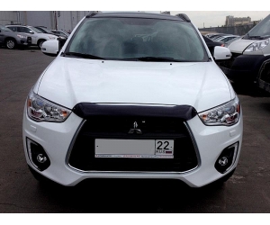  Дефлектор капота (короткий) для Mitsubishi ASX 2013+ (SIM, SMIASX1312)