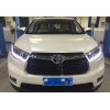  Передняя альтернативная оптика (с ДХО) для Toyota Highlander (XU50) 2014+ (JUNYAN, PW-HI15)