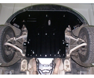  Защита картера двигателя для Audi A8 1994-2003 (3.7/4.2 алюм. подрамник) (POLIGONAVTO, *#)