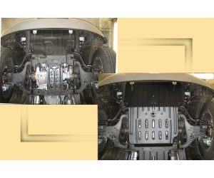  Защита картера двигателя для Infiniti QX 56 2007+ (5,6) (POLIGONAVTO, A)