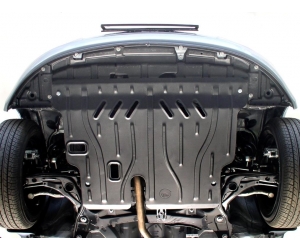  Защита картера двигателя для Toyota Yaris 2006-2011 (1,0; 1,3 АКПП) (POLIGONAVTO, St)