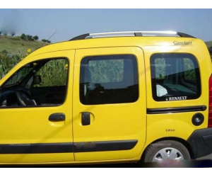  Алюминиевые рейлинги на крышу (пластиковые ножки) для Renault Kangoo Long 1998-2008 (Erkul, RKL98RLL.01)