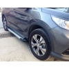  Боковые пороги (Line) для Hyundai Santa-Fe III 2013+ (Erkul, HUSF313RB6B173LN)