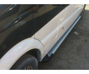  Боковые пороги (Line) для Toyota Hilux 2015+ (Erkul, TYHX15RB6B193LN)
