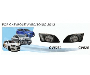  Фары противотуманные для Chevrolet Aveo 2012+ (AVTM, CV-525W (6))