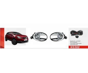  Фары противотуманные для Nissan Qashqai 2011-2013 (AVTM, NS-560-W (6))