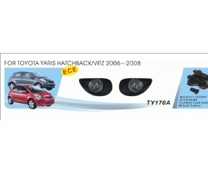  Фары противотуманные для Toyota Yaris HB 2006-2008 (AVTM, TY-170A-W (6))