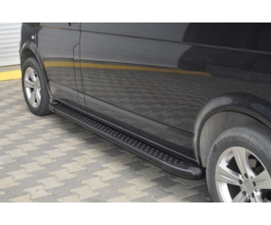  Боковые пороги (Allmond Black) для Renault/Dacia/ВАЗ Logan MCV 2014+ (Erkul, DCLG14RB4B213AMB)