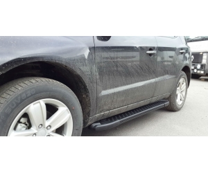  Боковые пороги (Allmond Black) для Dodge Journey 2008+ (Erkul, DGJR08RB6B183AMB)
