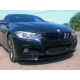  Накладка на передний М бампер для BMW 3 Series (F30) 2012+ (LERRIUM, BL191 182-015)