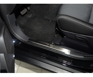 Накладка на внутренний пластик порогов для Mitsubishi ASX (FL)/Outladere III 2013+ (NATA-NIKO, PV-MI14)