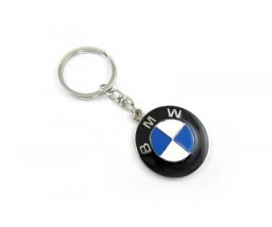  Брелок (хром) для ключей BMW (AWA, chain-chr-bmw-logo)