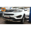   Защита переднего бампера (Shark, D60) для Chery Tiggo 2014+ (Can-Otomotiv, CYTI.33.0065)