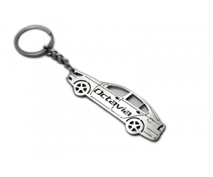  Брелок STEEL для ключей Skoda Octavia (A5) 2004-2013 (AWA, steel-sk-a5-09)