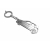  БРЕЛОК STEEL ДЛЯ КЛЮЧЕЙ SUZUKI SWIFT I 2005-2010 (AWA, STEEL-SUZ-SWIFT-1)
