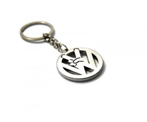  Брелок STEEL для ключей Volkswagen (AWA, steel-vw-logo2)