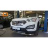  Защита переднего бампера (двойная, D60) для Hyundai Santa Fe 2012+ (Can-Otomotiv, HYSA.33.1200)