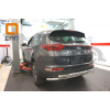  Защита заднего бампера (двойная, D60/42) для Kia Sportage 2016+ (Can-Otomotiv, KISP.55.1433)