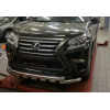  Защита переднего бампера (Shark, D76/60) для Lexus GX460 2014+ (Can-Otomotiv, LE46.33.4600)