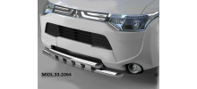  Защита переднего бампера (Shark, D60) для Mitsubishi Outlander 2012-2015 (Can-Otomotiv, MIOL.33.2064)