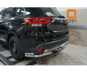  Защита заднего бампера (уголки, D60/42) для Mitsubishi Outlander 2015+ (Can-Otomotiv, MIOL.53.2049)