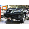  Защита переднего бампера (Shark, D76) для Nissan Pathfinder 2014+ (Can-Otomotiv, NIPA.33.4051)