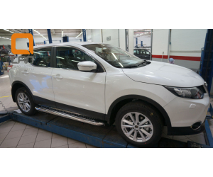  Боковые пороги (с листом) для Nissan Qashqai 2014+ (Can-Otomotive, NIQA.45.2084)