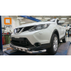  Защита переднего бампера (Shark, D60) для Nissan Qashqai 2014+ (Can-Otomotiv, NIQA.33.2082)