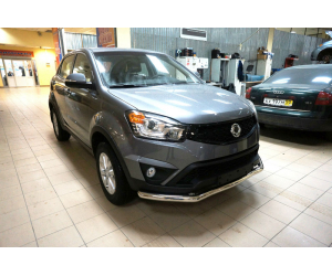  Защита переднего бампера (одинарная, D60) для SsangYong Actyon 2013+ (Can-Otomotiv, SYKO.33.4071)