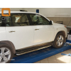  Боковые пороги (с листом) для Toyota Highlander 2010-2013 (Can-Otomotive, TOHI.45.3460)