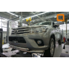  Защита переднего бампера (двойная Shark, D76) для Toyota Hilux 2015+ (Can-Otomotiv, TOHI.33.3460)
