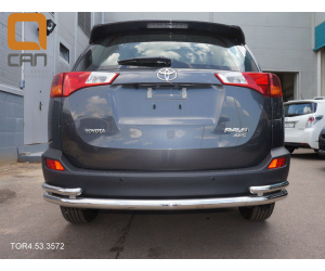  Защита заднего бампера (одинарная с уголками, D60/42) для Toyota RAV4 2013-2015 (Can-Otomotiv, TOR4.53.3572)