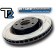  Передний тормозной диск (вентилируемый) (1шт.) Street Series - T2 Slot для Toyota Sequoia 2008-2013/LC 200 2015+ (D.B.A., DBA2724S)