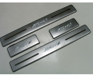  Накладка на пороги с LED подсветкой для Ford Fiesta (Mk7) 2009+ (ASP, BFDFS0935)