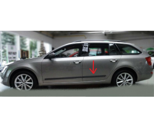  Молдинги на двери для Skoda Octavia (A7) 2013+ (Automotiva, AT.SDOCTA7С13.F35)