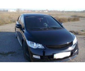  Решетка радиатора (Mugen) для Honda Civic (4D) 2006-2011 (ASP, rdash-hon-civ-grille)