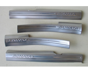  Накладки на пороги для Hyundai Sonata (LF) 2015+ (ASP, BHYST1528)