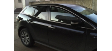  Дефлекторы окон (с молдингом) для Mazda CX-7 2006-2012 (HIC, Ma22-M)