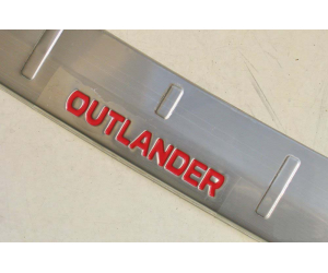  Накладка на задний бампер для Mitsubishi Outlander 2015+ (ASP, JMTMO15ORBBR)
