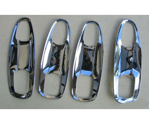  Хром накладки под дверные ручки (мыльницы) для Toyota Land Cruiser Prado 150 2014+ (ASP, JMTTP150DDHC)