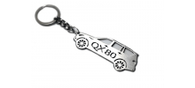  Брелок STEEL для ключей Infiniti QX80 2013+ (AWA, steel-inf-QX80)