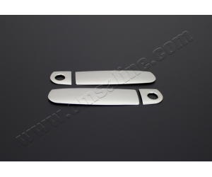  Накладки на дверные ручки (нерж., Deco) для Audi A3 (8P) 3D HB 2004-2012 (Omsa Prime, 1101046)