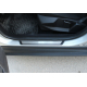  Накладки на пороги (нерж., Exclusive) для Renault Captur 2013+ (Omsa Prime, 97UN091EP)